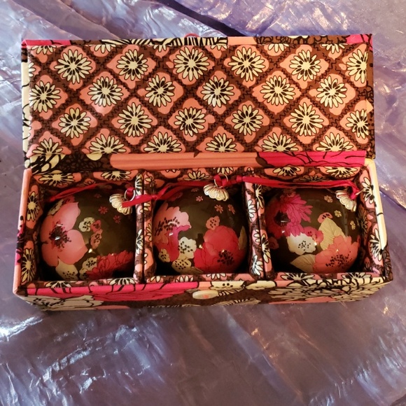Vera Bradley Other - New Vera Bradley Christmas ornaments 3 pcs